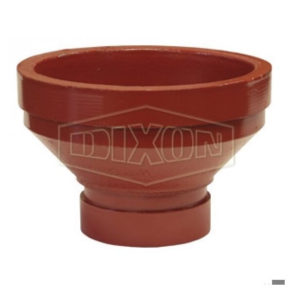RA Series Reducing Adapter, 3 x 2-1/2 in Nominal, Grooved End Style, Ductile Iron, Import